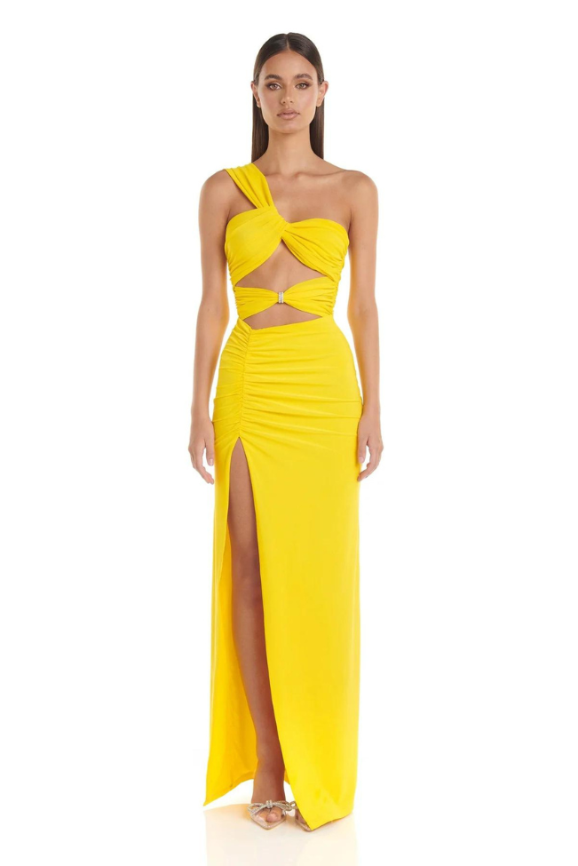 Vibrant Asymmetrical Formal Dress