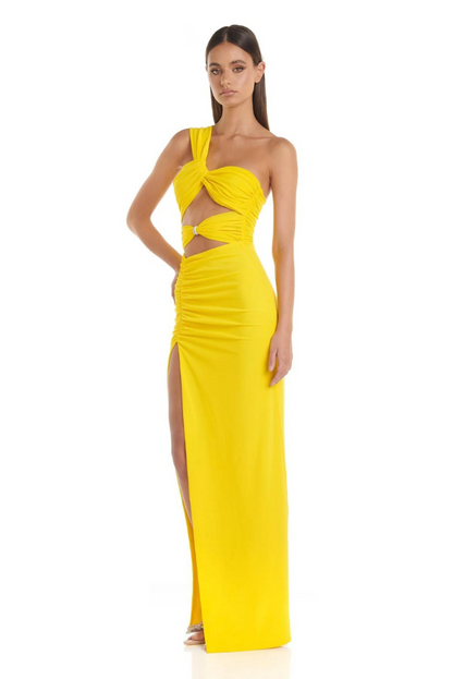 Vibrant Asymmetrical Formal Dress