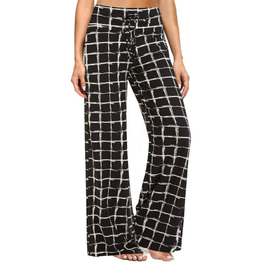 Plaid Drawstring Pajama Pants