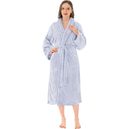 Ultra Soft Fluffy Plush Bathrobe