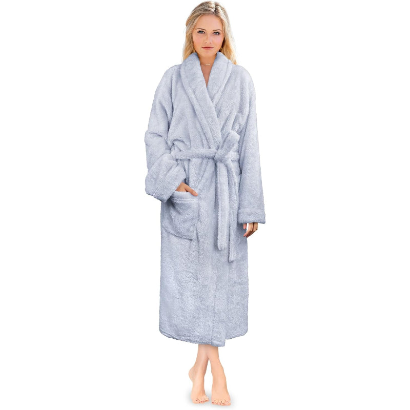 Ultra Soft Fluffy Plush Bathrobe