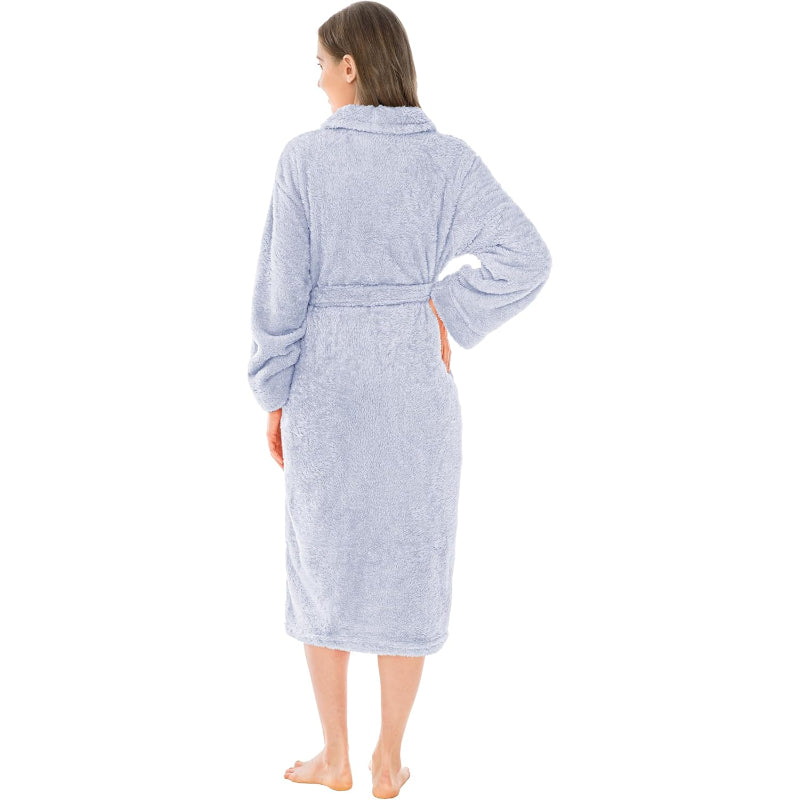 Ultra Soft Fluffy Plush Bathrobe