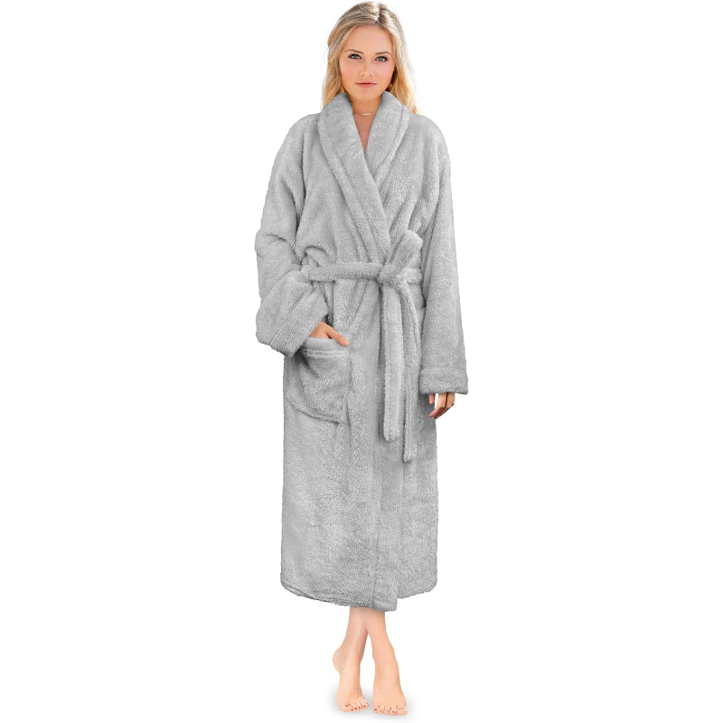 Ultra Soft Fluffy Plush Bathrobe