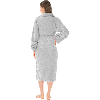 Ultra Soft Fluffy Plush Bathrobe