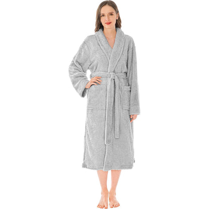 Ultra Soft Fluffy Plush Bathrobe