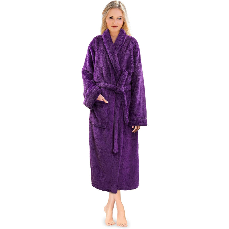 Ultra Soft Fluffy Plush Bathrobe