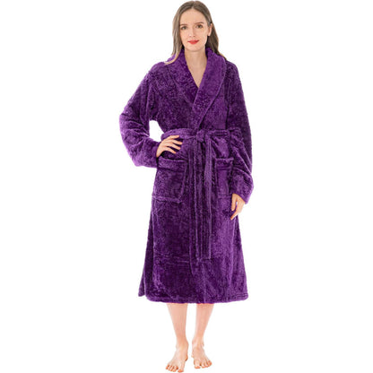 Ultra Soft Fluffy Plush Bathrobe