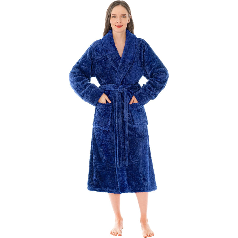 Ultra Soft Fluffy Plush Bathrobe