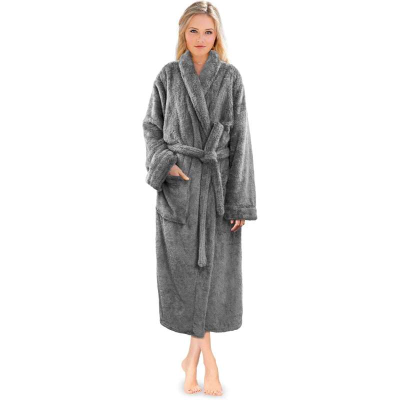 Ultra Soft Fluffy Plush Bathrobe