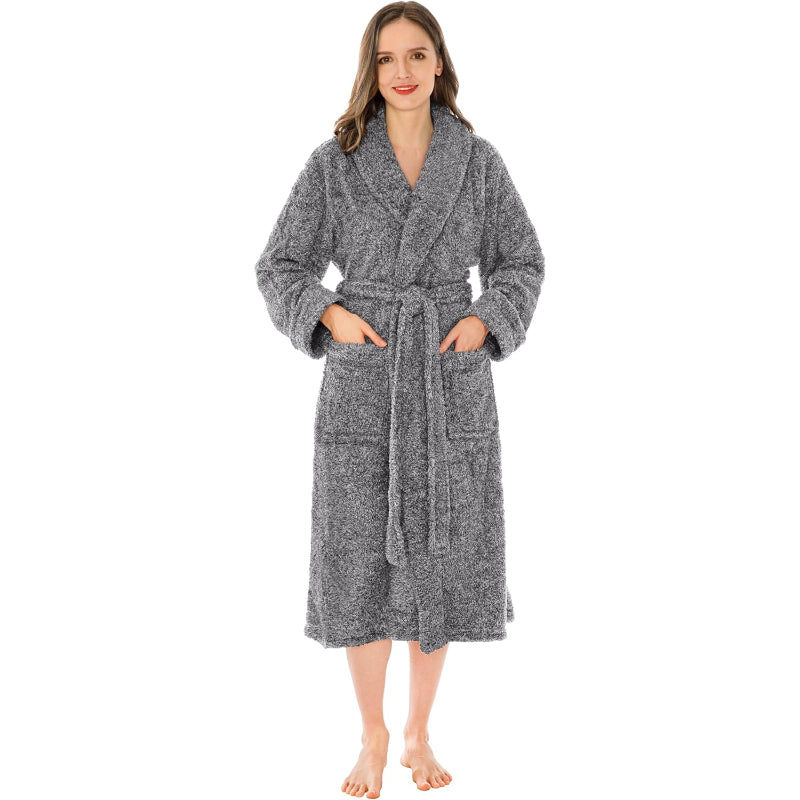 Ultra Soft Fluffy Plush Bathrobe