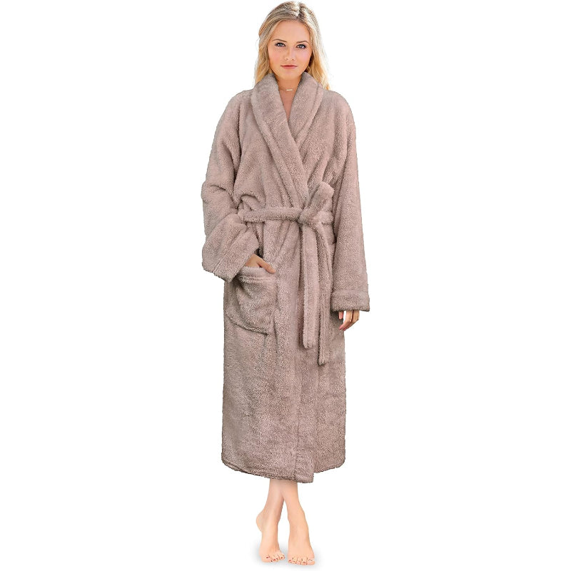 Ultra Soft Fluffy Plush Bathrobe