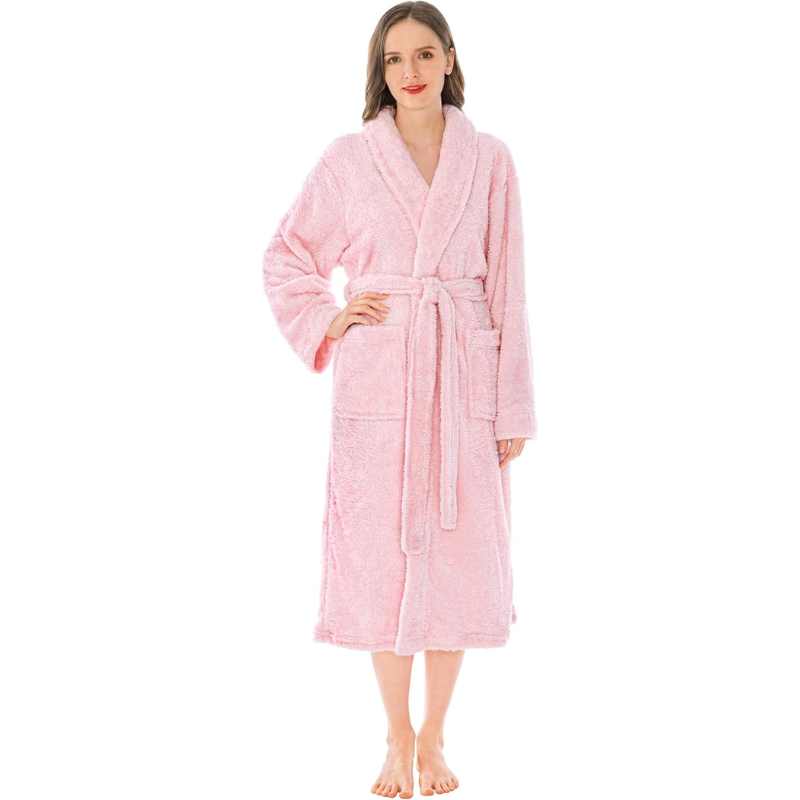 Ultra Soft Fluffy Plush Bathrobe