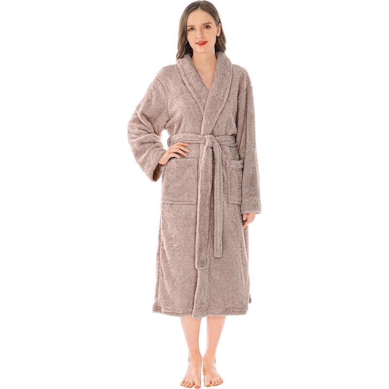 Ultra Soft Fluffy Plush Bathrobe