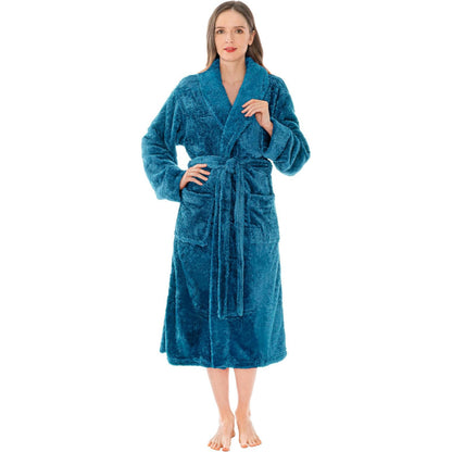 Ultra Soft Fluffy Plush Bathrobe