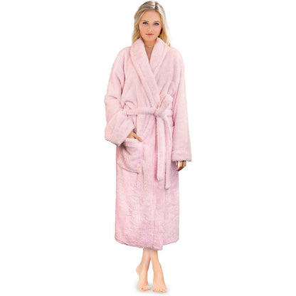 Ultra Soft Fluffy Plush Bathrobe