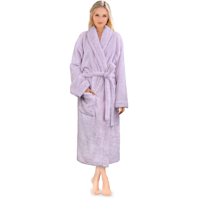 Ultra Soft Fluffy Plush Bathrobe