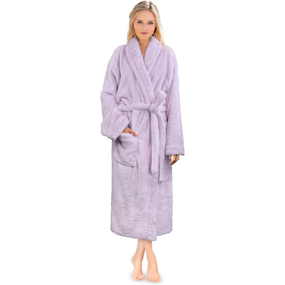 Ultra Soft Fluffy Plush Bathrobe