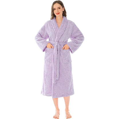 Ultra Soft Fluffy Plush Bathrobe