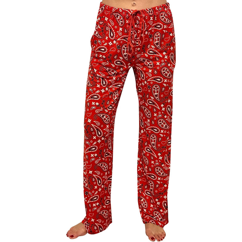 Western Bandana Print Pajama Pants