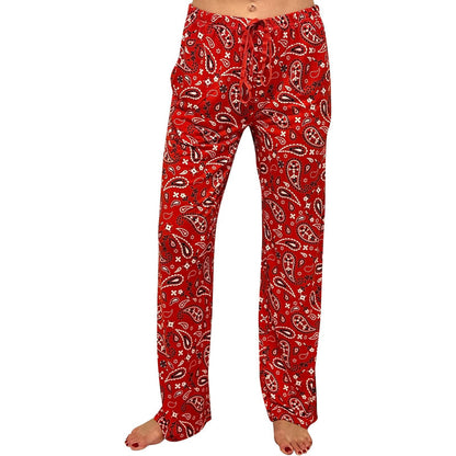 Western Bandana Print Pajama Pants