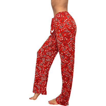 Western Bandana Print Pajama Pants