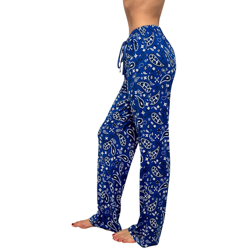 Western Bandana Print Pajama Pants