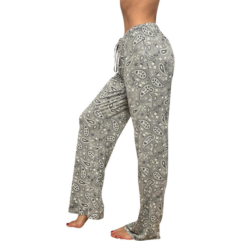 Western Bandana Print Pajama Pants