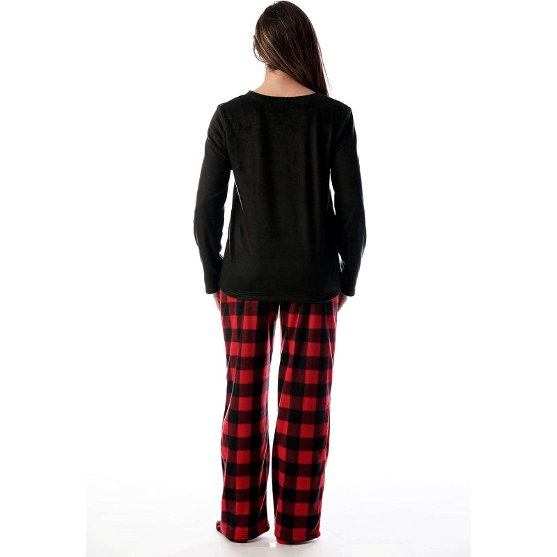 Plaid Pajama Set With Matching Socks