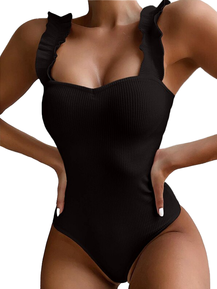 Ruffle Swimwear Bodysuit