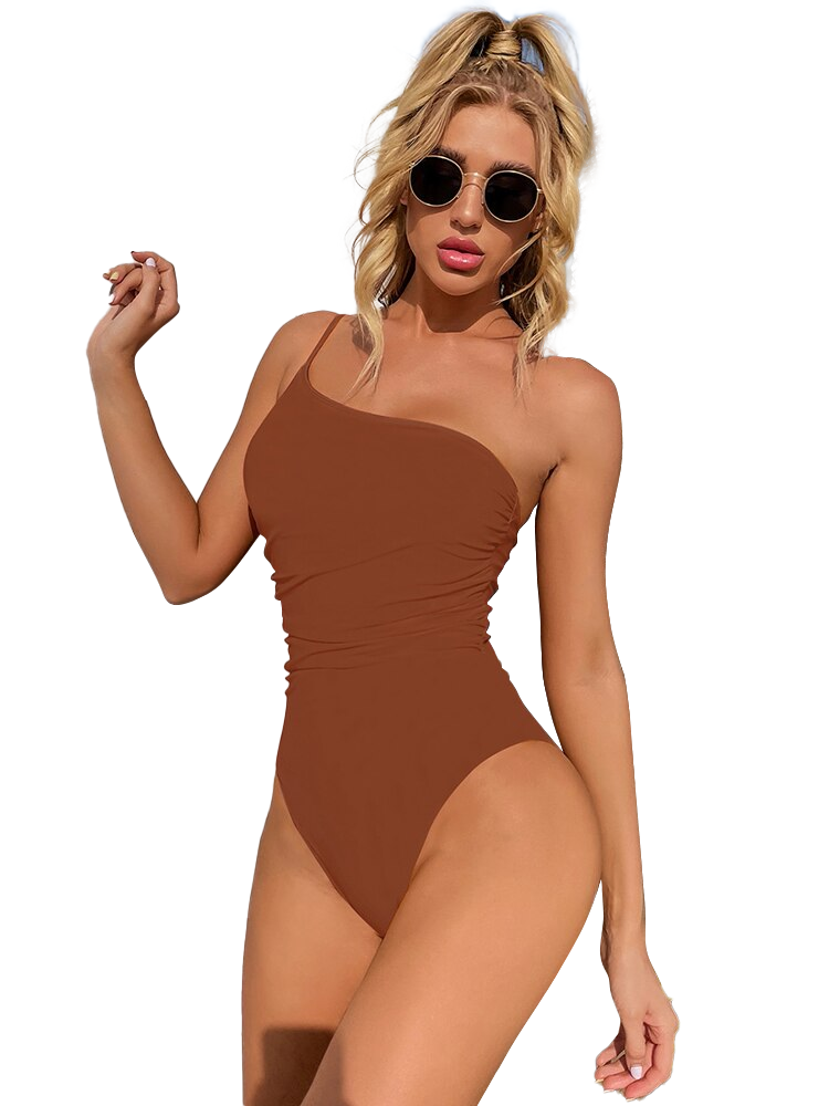 Female Pleated Bodysuit Bathing