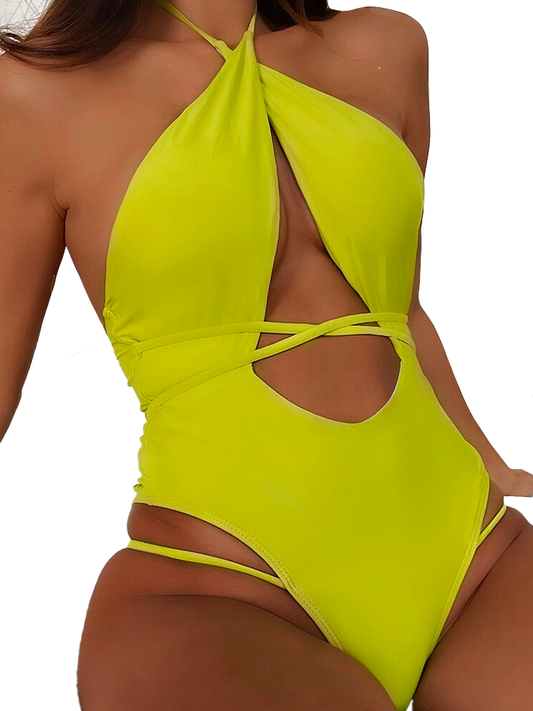 Bandage One Piece Swimsuit