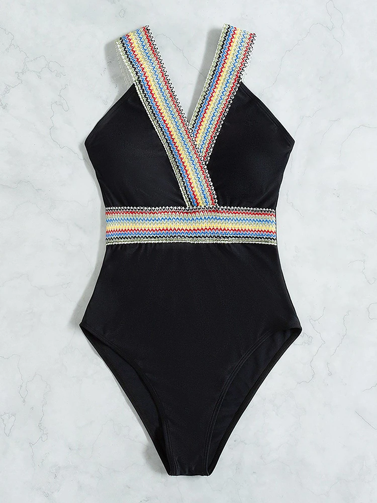 Deep V Bodysuit Bathing Suit