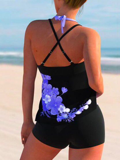 Floral Print Plus Size Swimwear