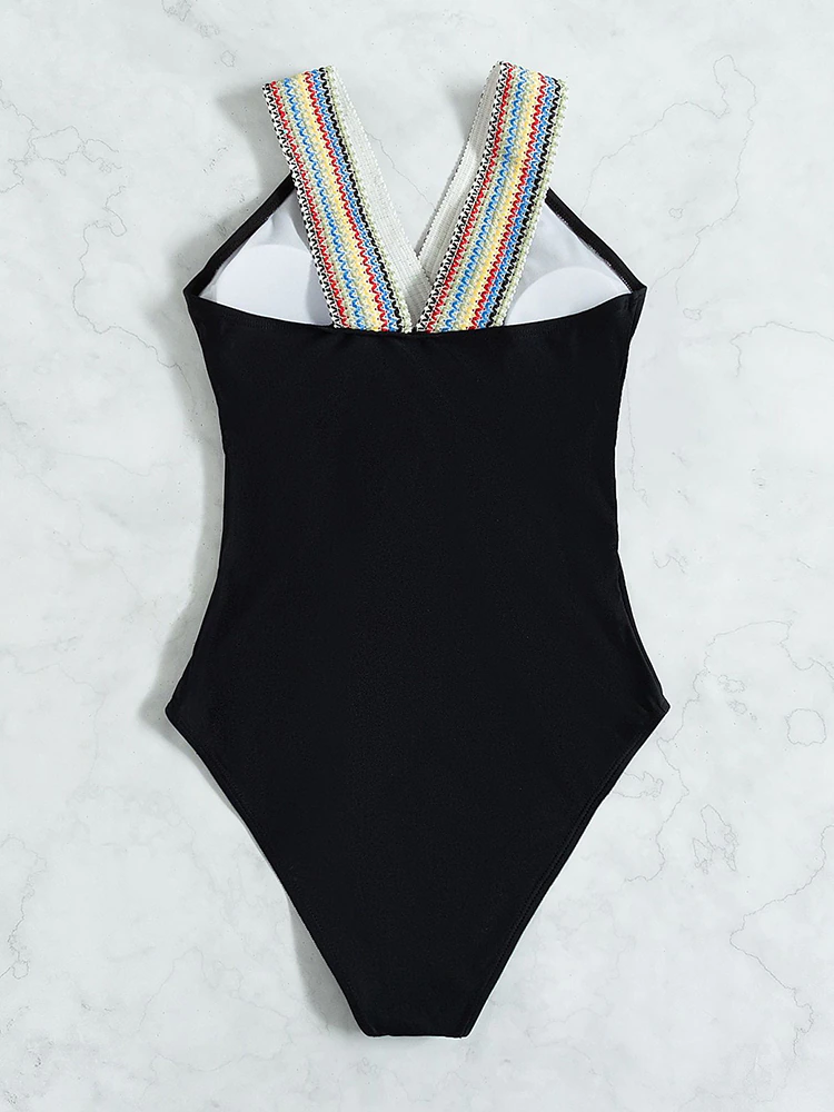 Deep V Bodysuit Bathing Suit