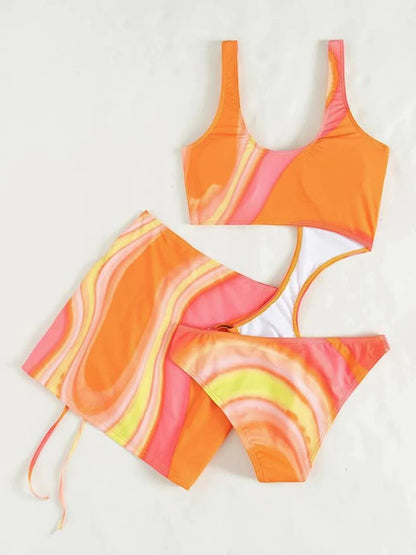 The Beach Print One Piece Swimsuit