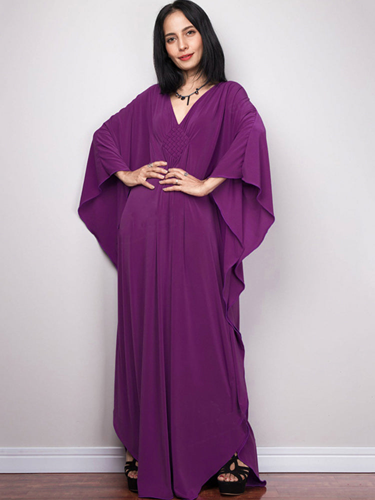 The Diamond Kaftan | V Neck Batwing Sleeve Kaftan | Swimsuit Coverup