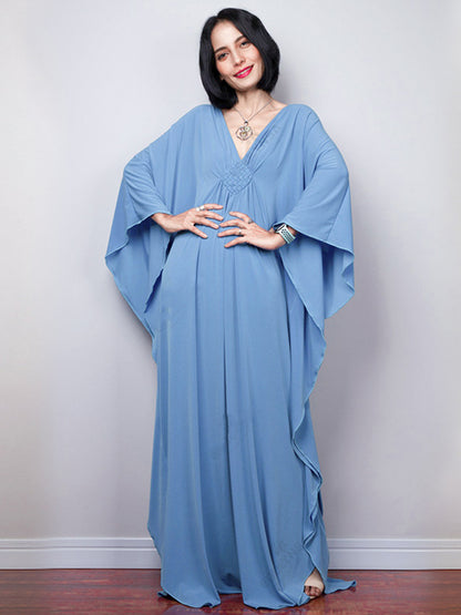 The Diamond Kaftan | V Neck Batwing Sleeve Kaftan | Swimsuit Coverup