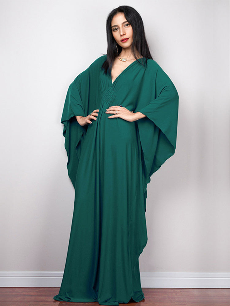 The Diamond Kaftan | V Neck Batwing Sleeve Kaftan | Swimsuit Coverup