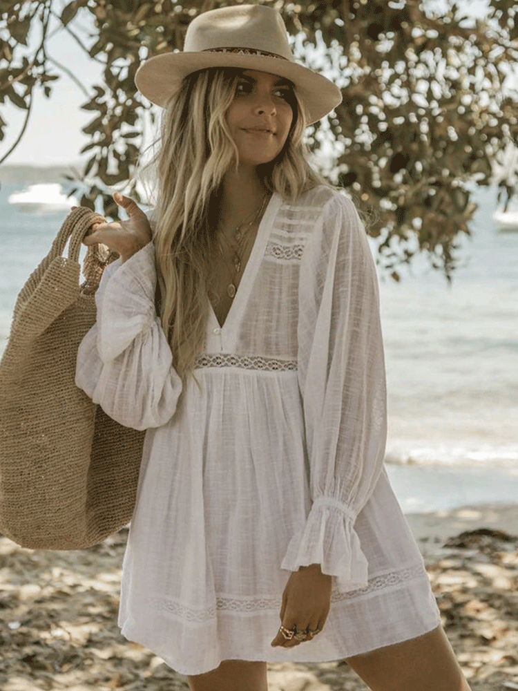 Long Sleeve Beach Cover Up