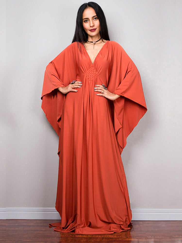 The Diamond Kaftan | V Neck Batwing Sleeve Kaftan | Swimsuit Coverup