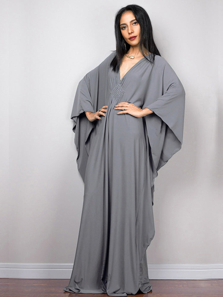 The Diamond Kaftan | V Neck Batwing Sleeve Kaftan | Swimsuit Coverup