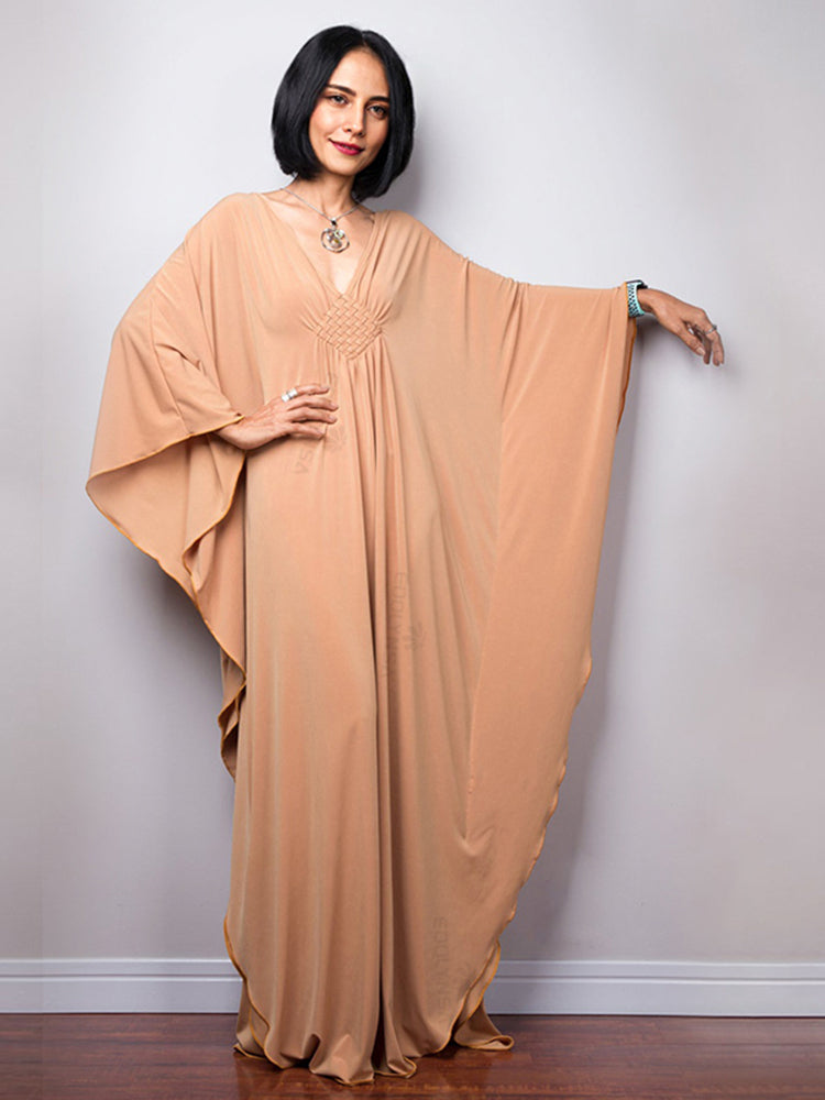 The Diamond Kaftan | V Neck Batwing Sleeve Kaftan | Swimsuit Coverup