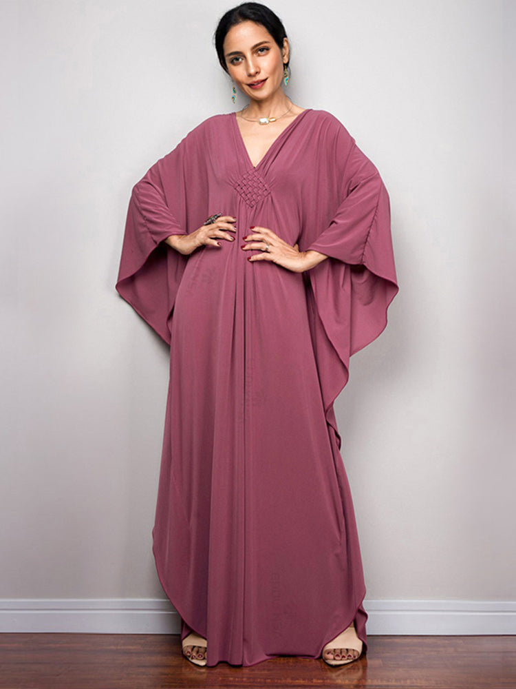 The Diamond Kaftan | V Neck Batwing Sleeve Kaftan | Swimsuit Coverup