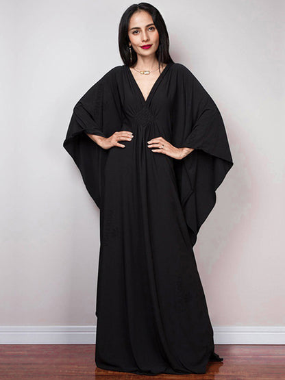 The Diamond Kaftan | V Neck Batwing Sleeve Kaftan | Swimsuit Coverup