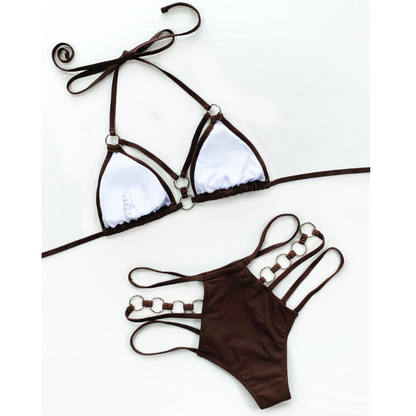 Halter Neck Triangle With String Bikini