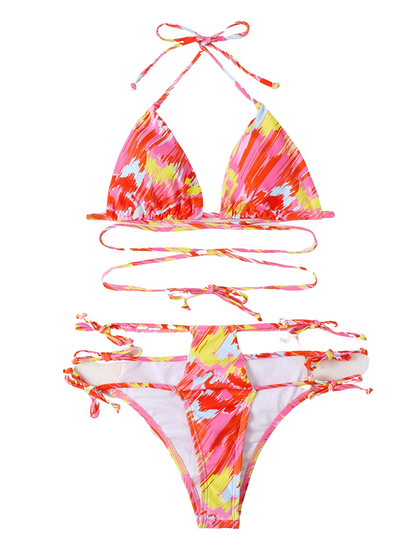 Tie-Dye Print Bikini