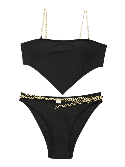 Ruffle Chained Bikini