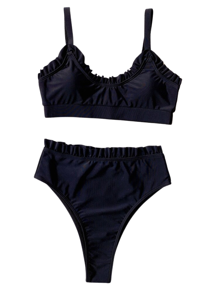 Ruffle Swimwear Push Up Bikini