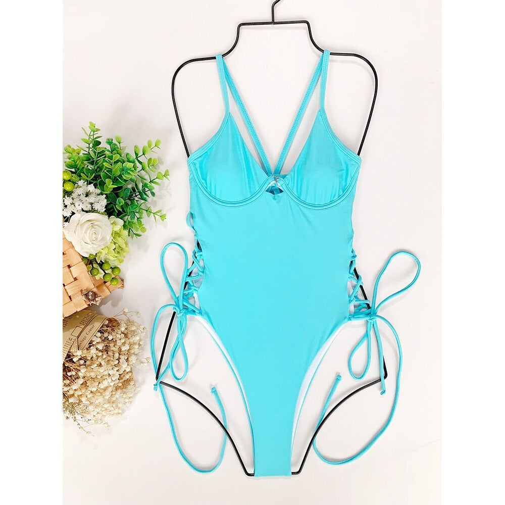 One Piece Bandage Swimsuit