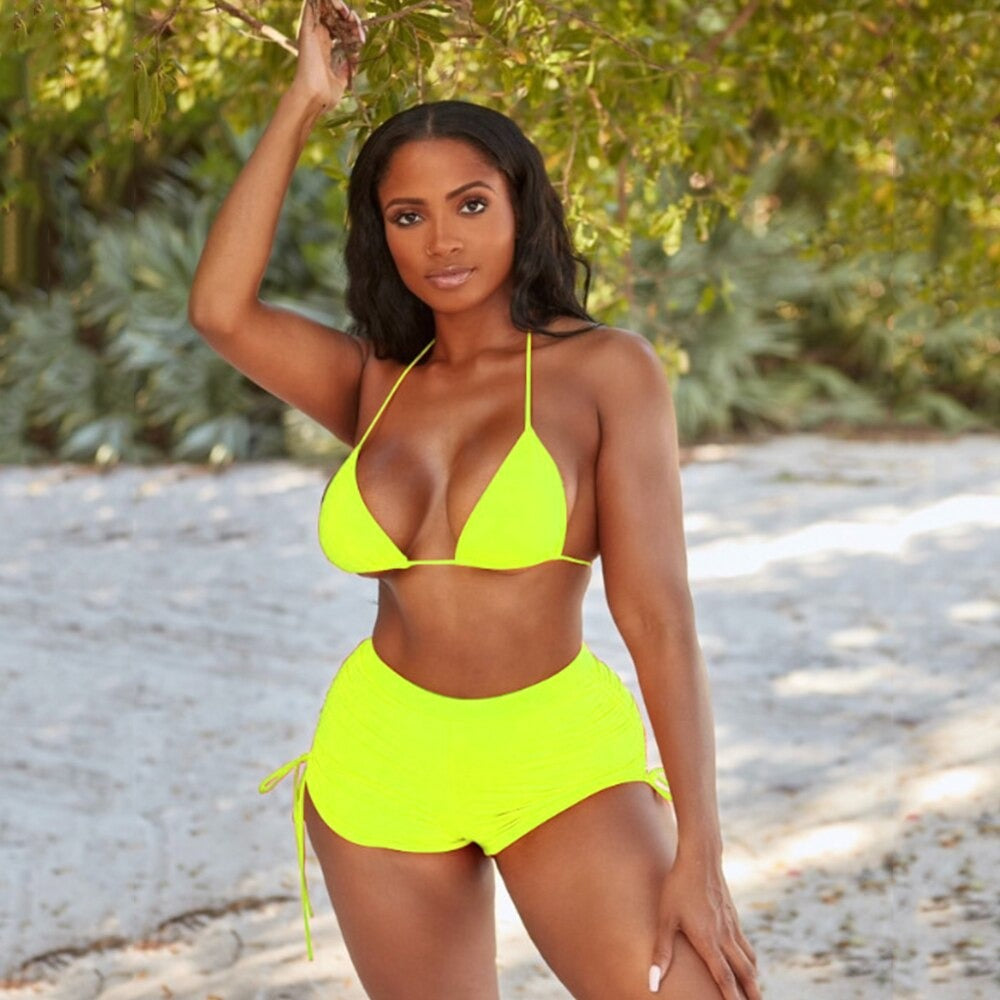 Halter Two Piece Bikini Set